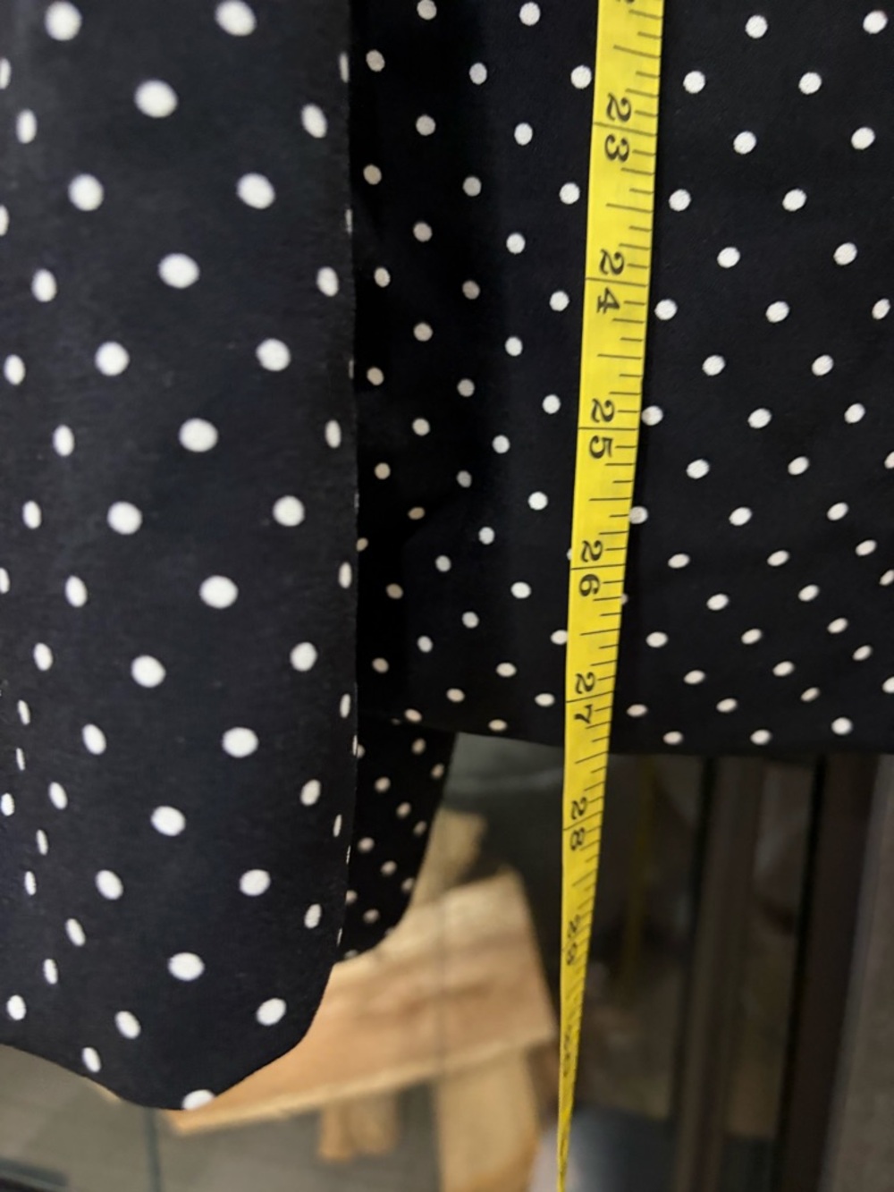 Philosophy Black Polka Dot Tab Sleeve Open Front Blazer Size Medium - Picture 10 of 12